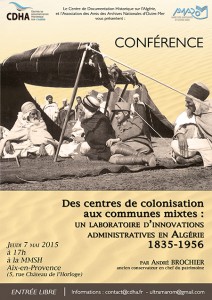 conférence-des-centres-de-colonisation-aux-communes-mixtes---MMSH-7-mai2015-avec-CDHA-et-AMAROM