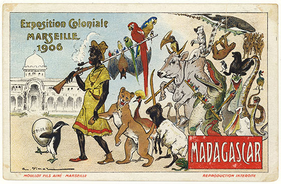 Auguste Vimar, cartes postales publicitaires pour l’Exposition coloniale de 1906, section Madagascar et Afrique occidentale 2/2 (AMM, 39 Fi 243 et 244)